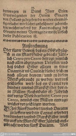 Außrechnung.
