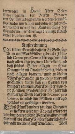 Außrechnung.