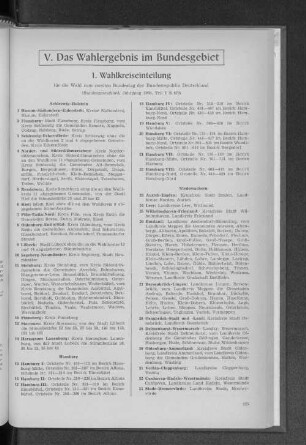 V. Das Wahlergebnis im Bundesgebiet