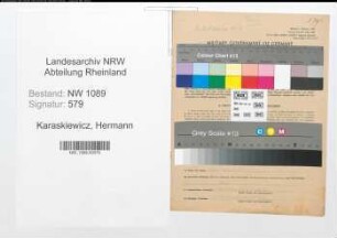 Entnazifizierung Hermann Karaskiewicz , geb. 02.05.1921 (Polizeibeamter)
