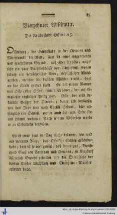 Vierzehnter Abschnitt. Die Reichsstadt Offenburg.