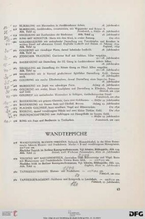 Wandteppiche (Nr. 978-981)