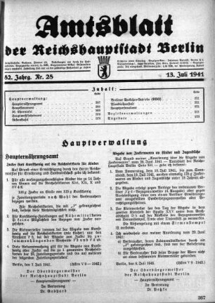 1941,28: Nr. 28, 13. Juli 1941