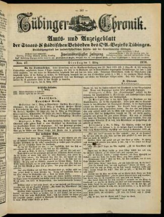 187-206, 7. März (Nro. 47) - 12. März (Nro. 51)