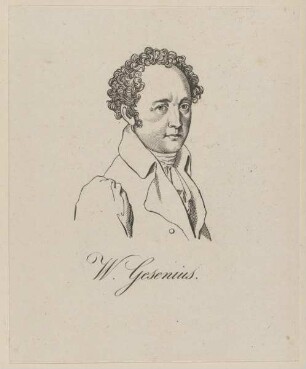 Bildnis des W. Gesenius