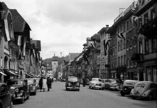 Waldshut: Verkehr in der Hauptstraße, Blick nach dem Osttor