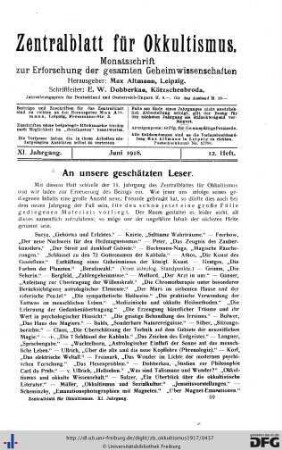 12. Heft (Jun. 1918)