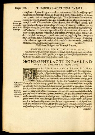 Theophylacti In Pauli Ad Galatas Epistolam ...