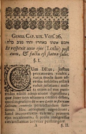 Neṣiv melaḥ šeš-šāvā bô ištô šel Lôṭ sive Statuam salis, in quam Lothi uxor est conversa : dissertatione philologica breviter delineatam