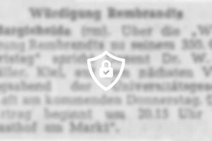 Würdigung Rembrandts