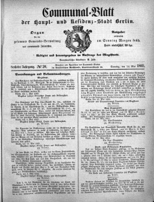 1865,20: No. 20, 14. Mai 1865