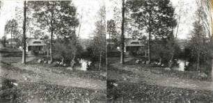 Seifhennersdorf. Ohmannweg im Oberdorf mit Mandau