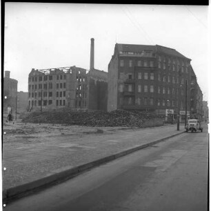 Negativ: Gelände, Martin-Luther-Straße 1, 1952