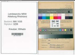 Entnazifizierung Wilhelm Kreutzer , geb. 10.08.1901 (Steiger)