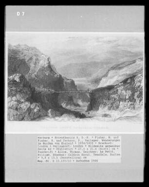 Wanderungen im Norden von England, Band 2 — Bildseite gegenüber Seite 42 — Caldron Snout, Teesdale, Durham