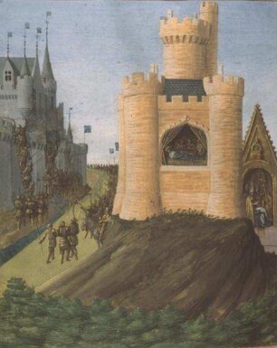Grandes Chroniques de France — Tod Ludwigs VIII. im Schloß von Montpensier, Folio 251 verso