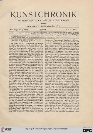 Heft 1 (9. Oktober 1908)