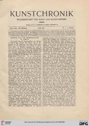 Heft 1 (9. Oktober 1908)