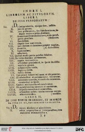 Index librorum ac titulorum