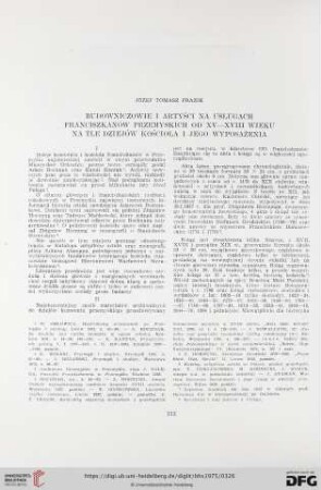 Budowniczowie i artyści na usługach franciszkanów przemyskich od XV-XVIII wieku na tle dziejów kościoła i jego wyposażenia