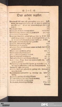Das andere register.
