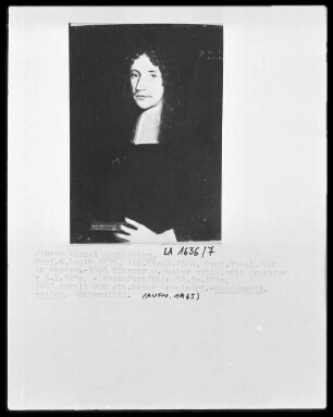 Bildnis des Giessener Universitätsprofessors Johann Daniel Arcularius