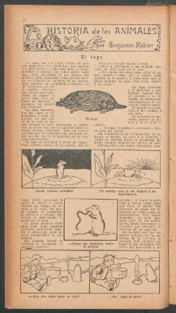El topo : Historia de los animales