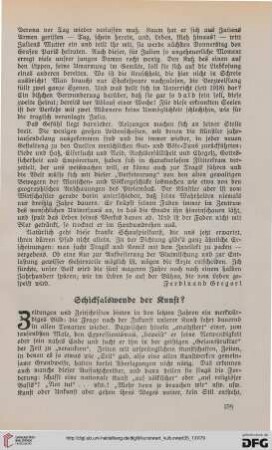 35: Schicksalswende der Kunst?