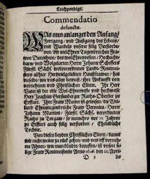 Commendatio defunctæ.