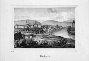 Waldheim. Lithographie; 114 x 175 mm. um 1840. Dresden: Kupferstich-Kabinett A 1894-529 in A, 2 (D XVI-XX, Sax.top. W IX)