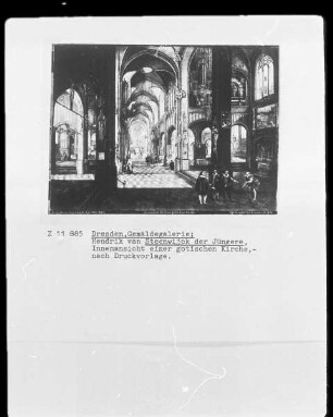 Inneres einer gotischen Kirche