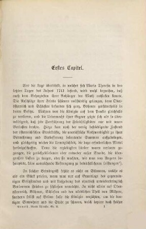 Geschichte Maria Theresia's, [2] : Maria Theresia's erste Regierungsjahre ; 2. 1742 - 1744