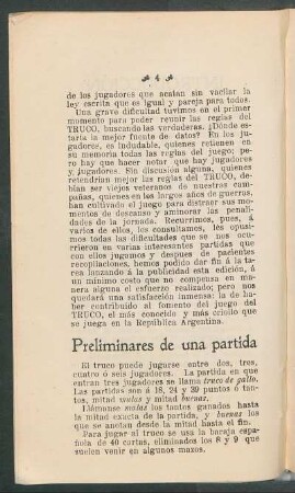 Preliminares de una partida