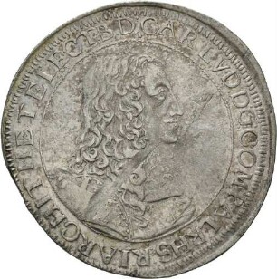 Gulden des Pfalzgrafen Karl I. Ludwig von der Pfalz, 1666