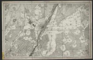 Topographischer Atlas von Bayern, Blatt München, 1:50 000, Lithographie, 1812