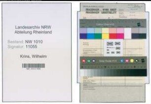 Entnazifizierung Wilhelm Krins , geb. (Polizei)
