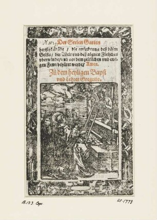 Messe des heiligen Gregor, aus: "Seelengarten"