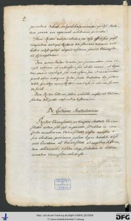 [S. 2] De lectione statutorum