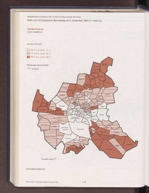 Wahlbeteiligung in den Stadtteilen