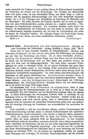 536-537, Reinhold Stade, Frauentypen aus dem Gefängnisleben, 1903
