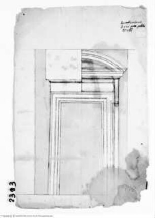 Rom, Palazzo Aldobrandino (della Provincia) a Piazza Santi Apostoli, Grundriss des Erdgeschosses, Fenster, Aufriss
