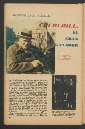 Churchill, el gran ganador : Siluetas de actualidad