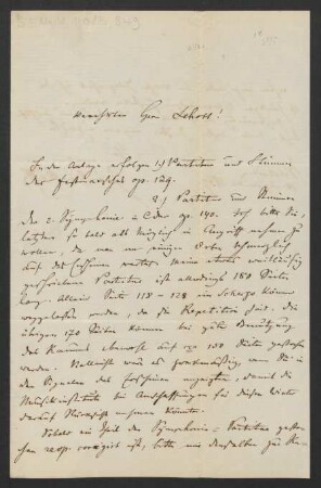 Brief an Franz Schott und B. Schott's Söhne : 15.09.1867