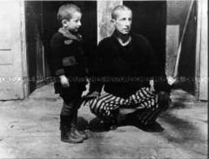 Befreite Kinder in Buchenwald