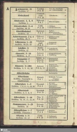 Strassenbuch A - Z