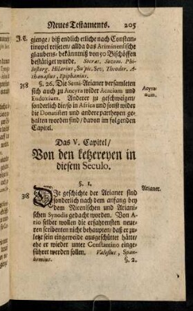 205-220, Das V. Capitel
