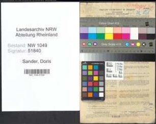 Entnazifizierung Doris Sander , geb. 07.03.1904 (Aerztin)
