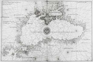 Schwarzes Meer mit Marmarameer, Asowschen Meer und Halbinsel Krim. Doppelseite (Blatt 12v und 13r)