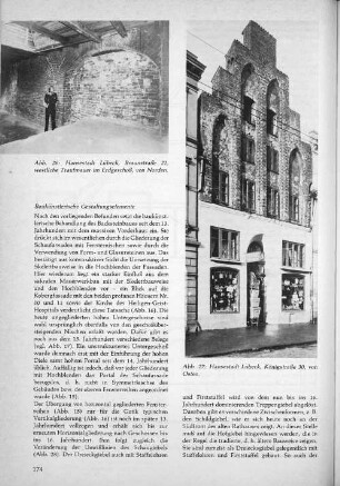 Abb. 26: Hansestadt Lübeck, Braunstrasse 21, westliche Traufmauer im Erdgeschoß, von Norden.