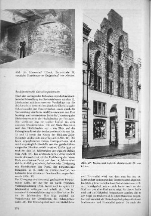 Abb. 26: Hansestadt Lübeck, Braunstrasse 21, westliche Traufmauer im Erdgeschoß, von Norden.